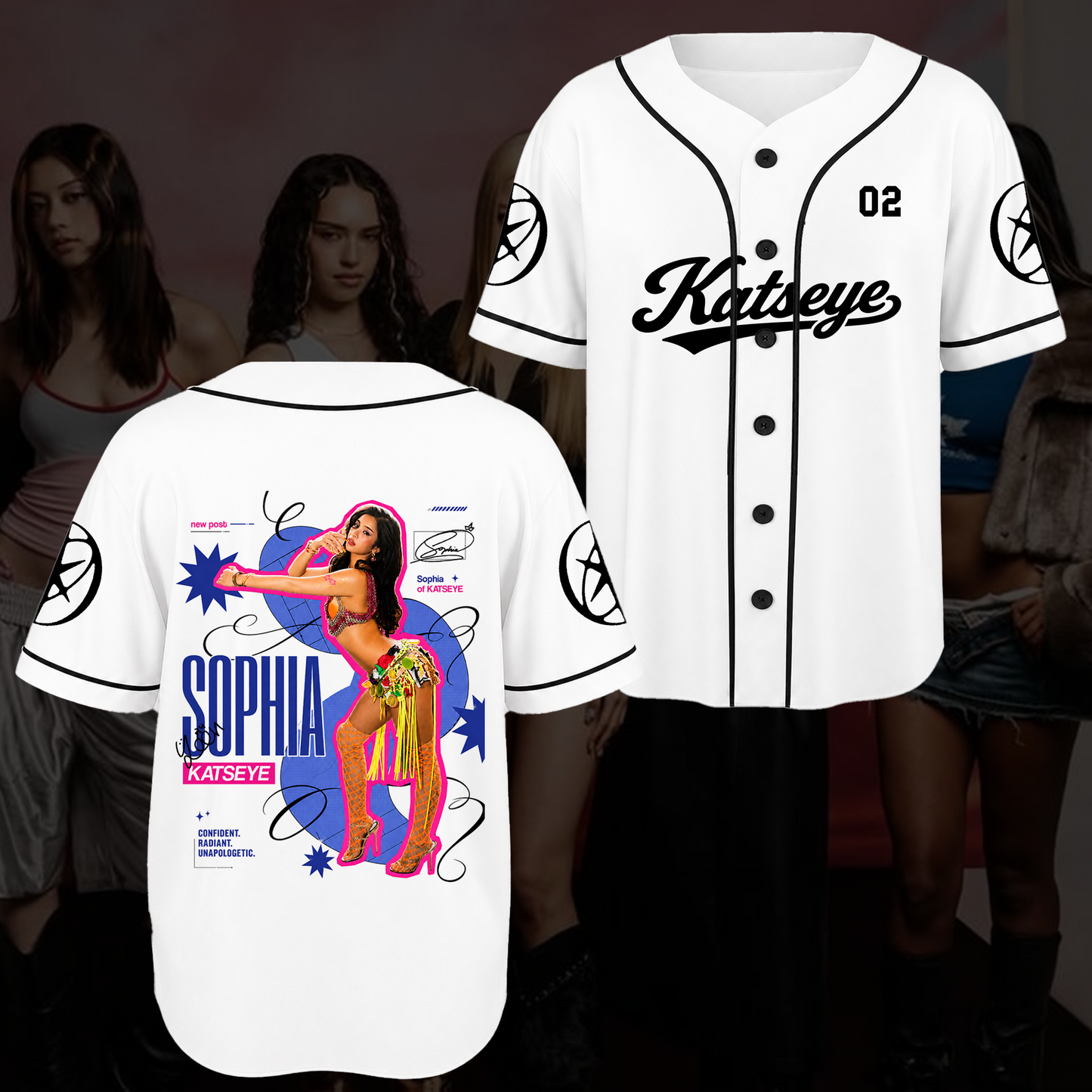 KATSEYE Fashion Baseball Jersey The Wildworld Tour Top Gift for EYEKONs