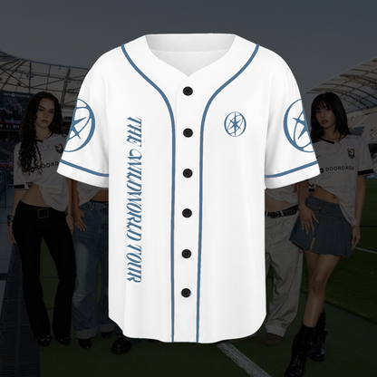 KATSEYE  The Wild World Tour Baseball Jersey Denim Aesthetic Merch Gift For Fans