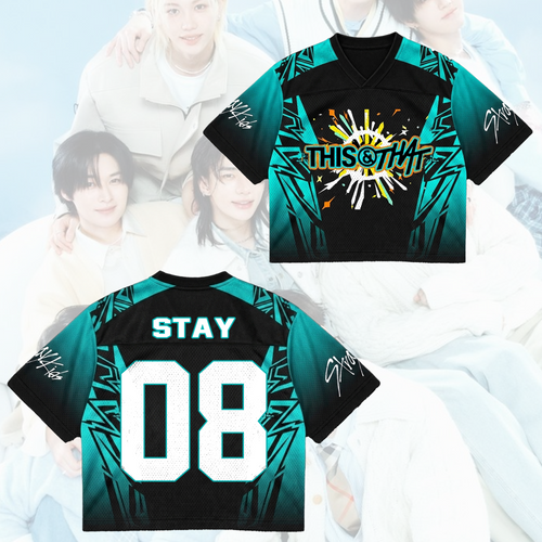 Sporty Stray Kids This & That Mixed Mesh Jersey Gifts For Fans
