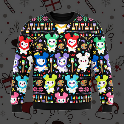 Cozy Have A Holy Christmas T.W.I.C.E. Club Ugly Christmas Sweater For Once