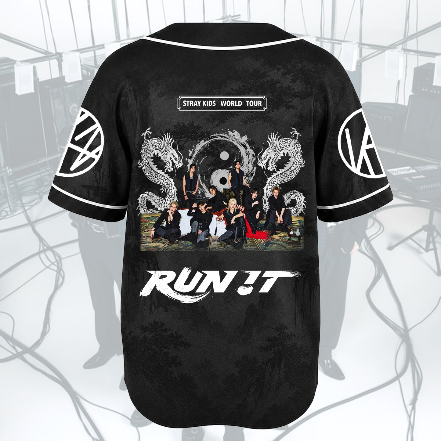 Electrifying Stray kids Run It World Tour Baseball Jersey Gift For Fans