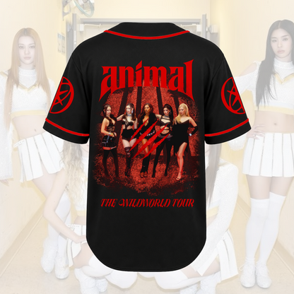 Baddie Vibe KATSEYE Baseball Jersey The Wildworld Tour Gift For Fans