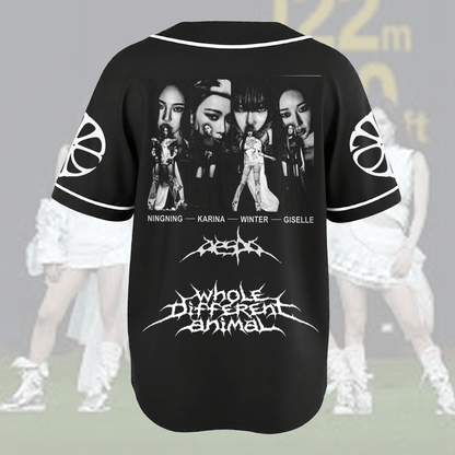 Futuristic Aespa WDA Lemonade Album Baseball Jersey