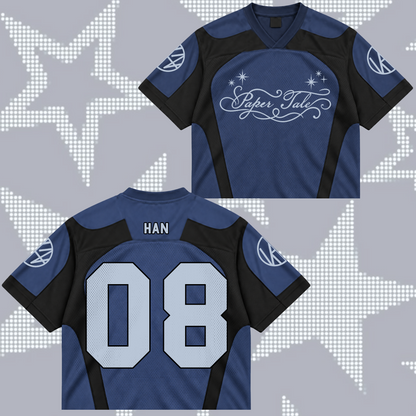Fierce Paper Tale S.K.Z. Club All Members Futuristic Mixed Mesh Jersey For Stay