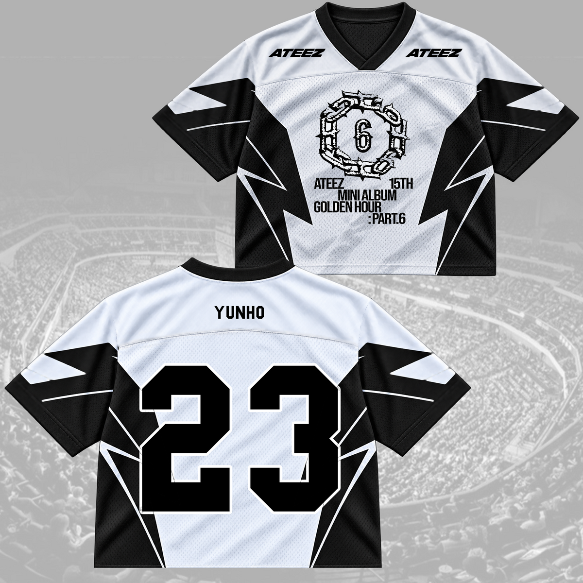 ATEEZ Golden Hour Part 5 Mixed Mesh Jersey Fan Edition (Bad)