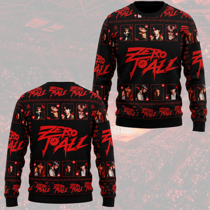 Dramatic ATEEZ Zero To All World Tour  Ugly Christmas Sweater For Atiny