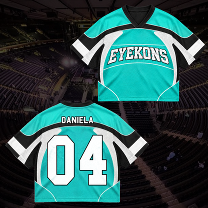 Grit Sporty Tribal Wave Eyekons Mixed Mesh Jersey Gift for Fans