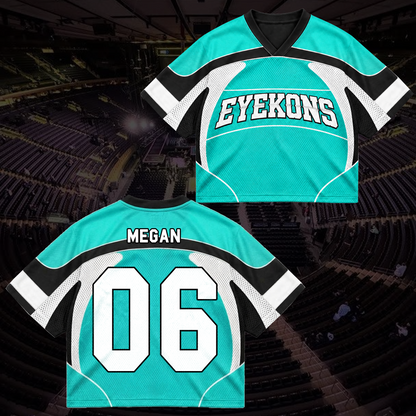 Grit Sporty Tribal Wave Eyekons Mixed Mesh Jersey Gift for Fans