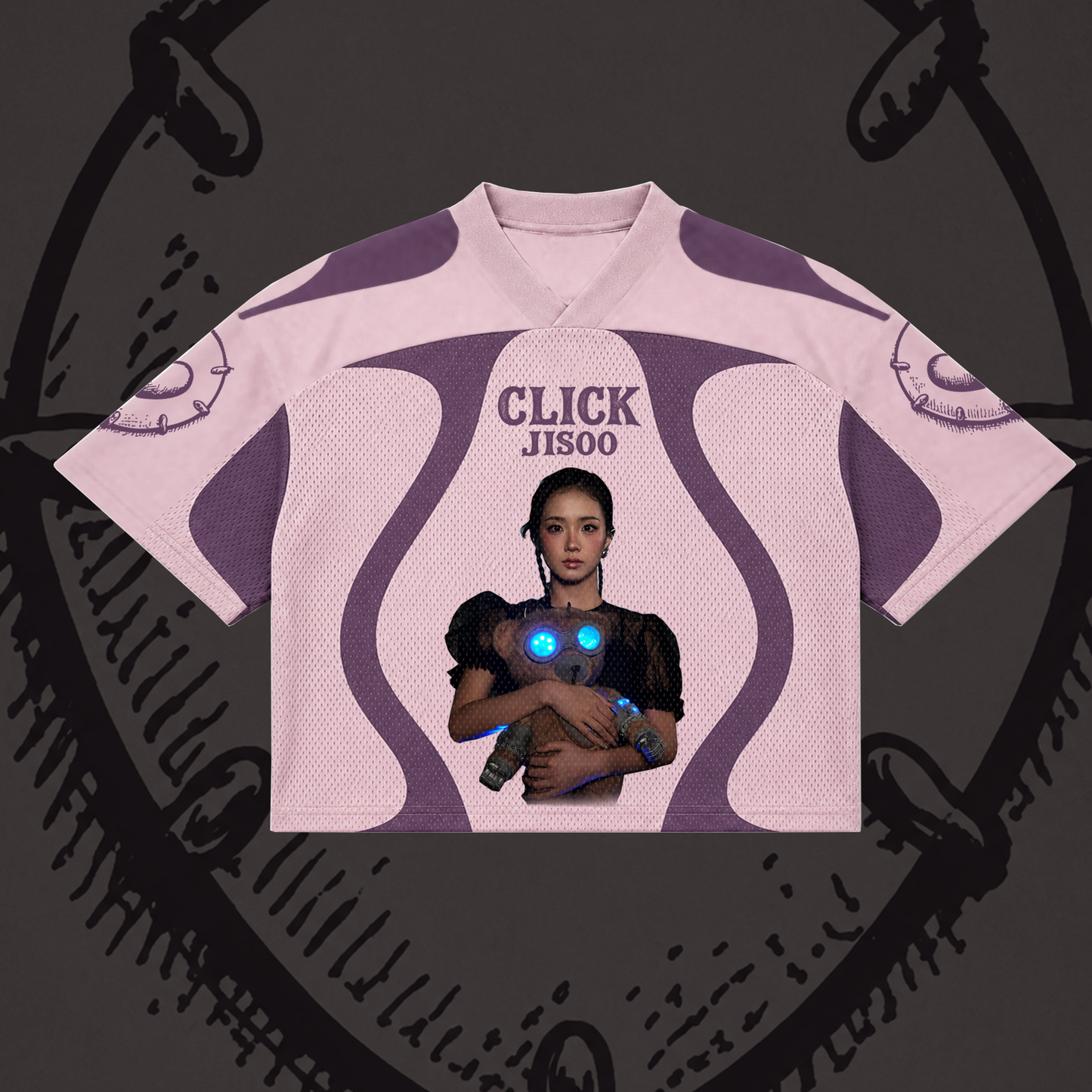 Jisoo Click Album Mixed Mesh Jersey BLACKPINK Fan Gift for Blink