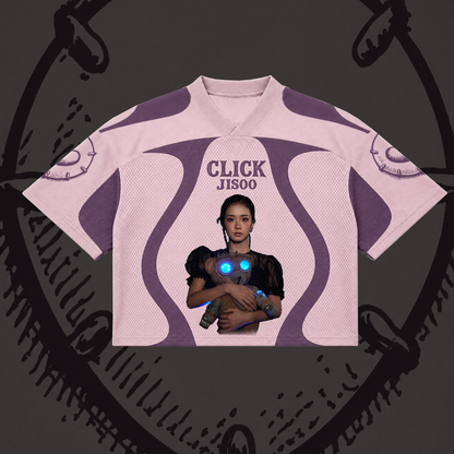 Jisoo Click Album Mixed Mesh Jersey BLACKPINK Fan Gift for Blink