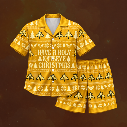 Bright Have A Holy Christmas K.A.T.S.E.Y.E. Club Manon Symbol Ugly Christmas Pajama Set For Eyekons
