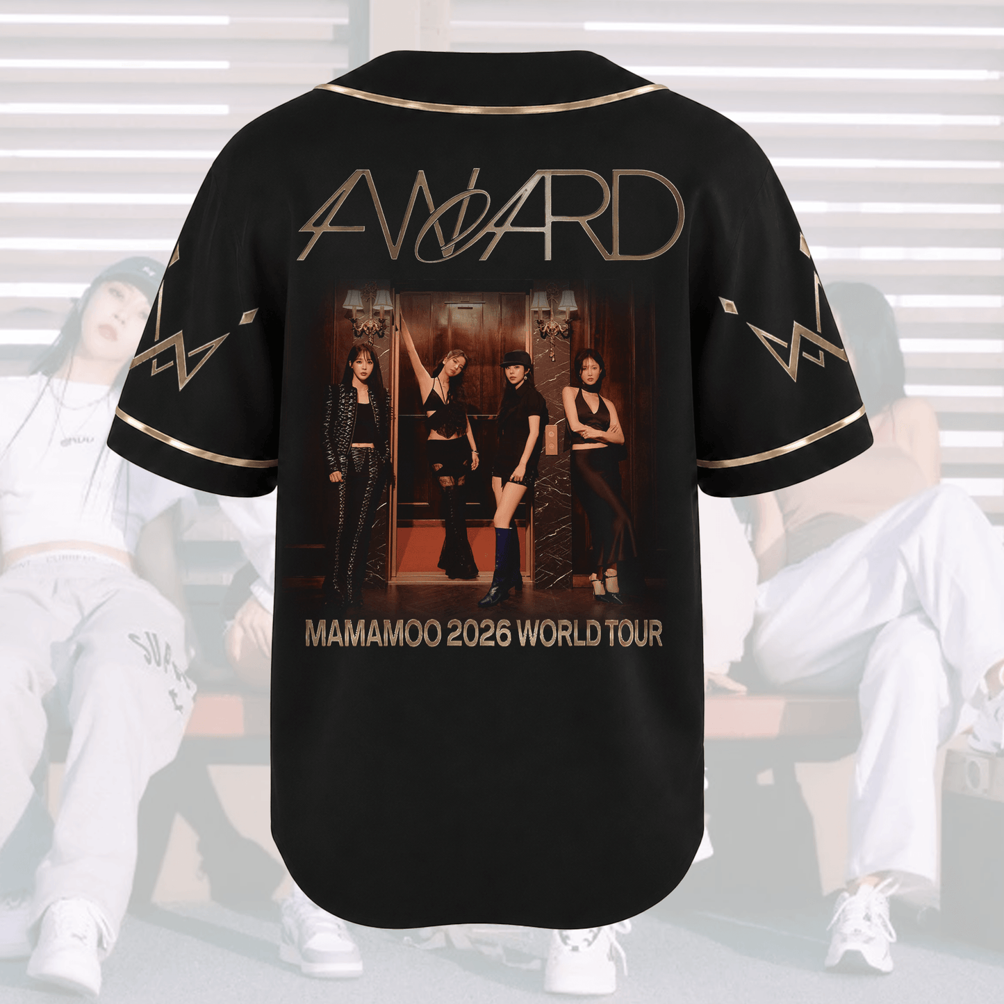 Mamamoo 2026 World Tour 4ward Baseball Jersey Gift For Fans