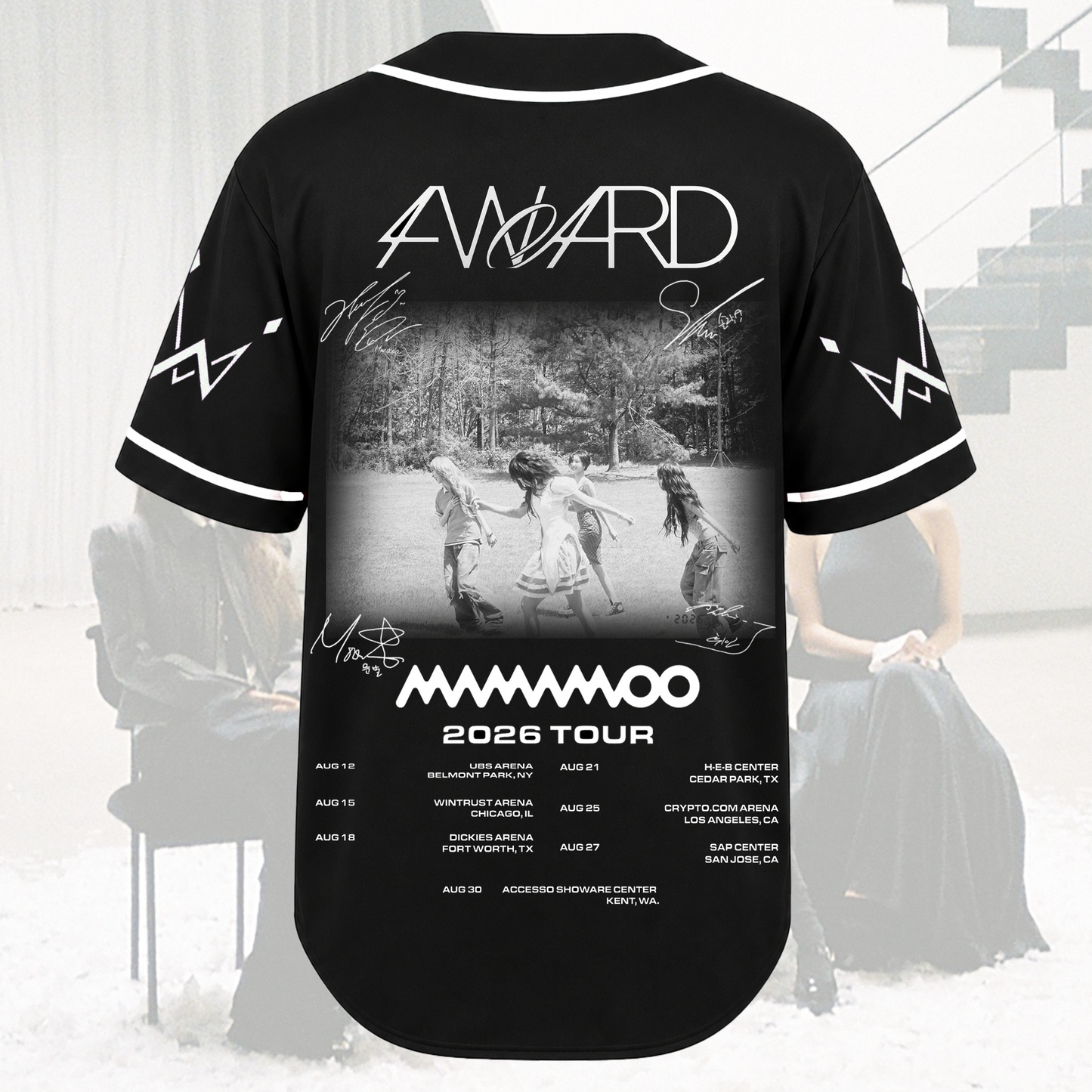 Enigmatic Muse Mamamoo 4ward World Tour Baseball Jersey