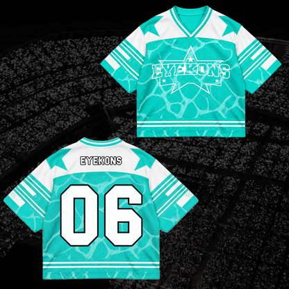KATSEYE Wild Tour Sporty Purple Mixed Mesh Jersey für EYEKONS