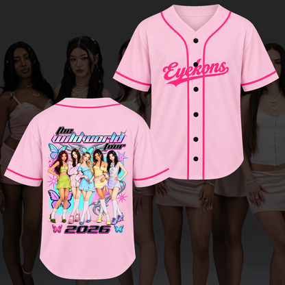 Vibrant The Wildworld Tour Eyekons Retro Baseball Jersey Gift for Fans