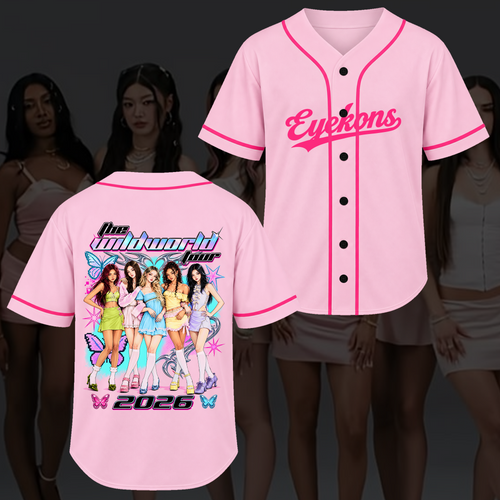 Vibrant The Wildworld Tour Eyekons Retro Baseball Jersey Gift for Fans