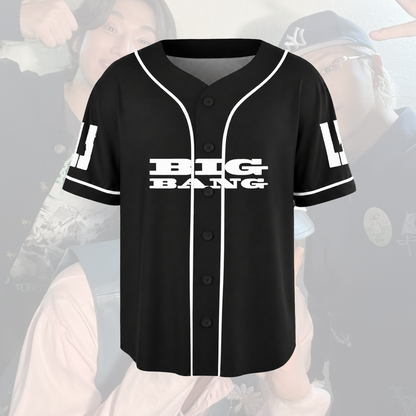 Retro BIGBANG Piano Style Baseball Jersey Biiig Cool Gift for Fans