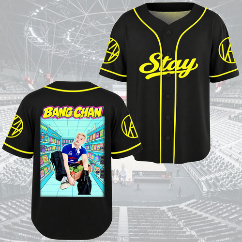 Stray Kids Run It World Tour Baseball-Trikot Edgy Streetwear Geschenk für Fans