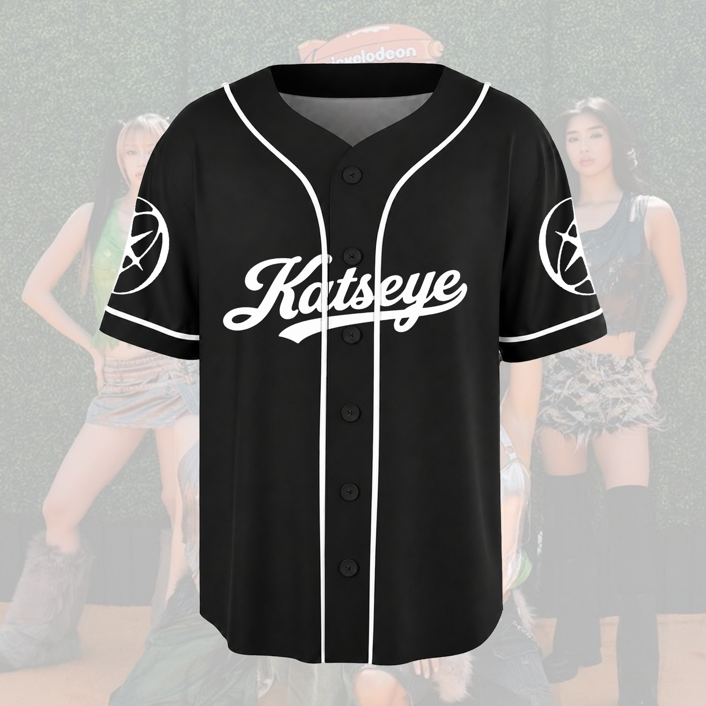 Vintage KATSEYE Rap Tee Style Baseball Jersey  Barbed Wire Merch Gift For Fans