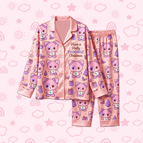 Merry Have A Holy TDOONGZ Christmas T.W.I.C.E. Club Momo Mokuring Mascot Ugly Christmas Pajama Set For Once