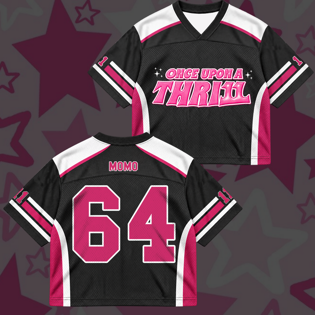 Vibrant TWICE Once Upon A Thr11l 11th Anniversary Cyber Grunge Mix Mesh Jersey For Once