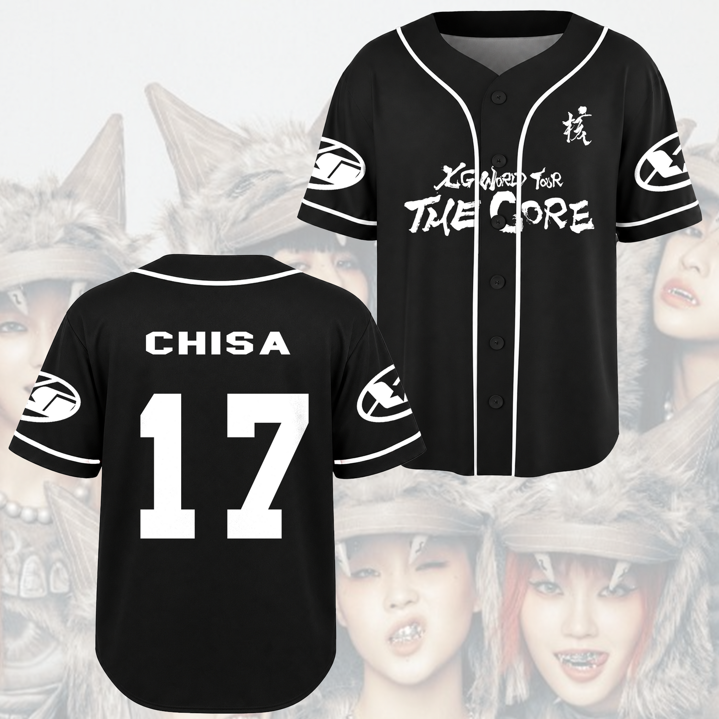 XG Xgene The Core 2026 Tour Baseball Jersey Gift For Fans