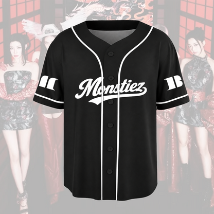 Striking BABYMONSTER Monstiez Baseball Jersey Kpop Tracklist Merch Shirt