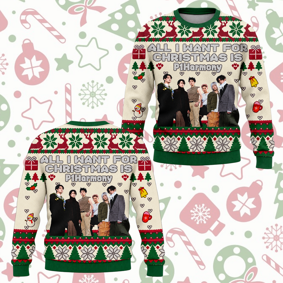 All I Want For Christmas Is P1Harmony Ugly Sweater