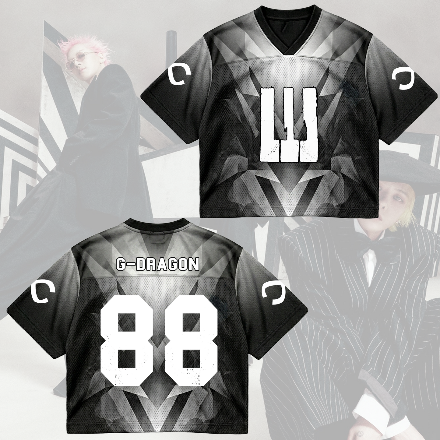BIGBANG Cosmos Piano Mixed Mesh Jersey Concert Outfit Fan Vip Gift