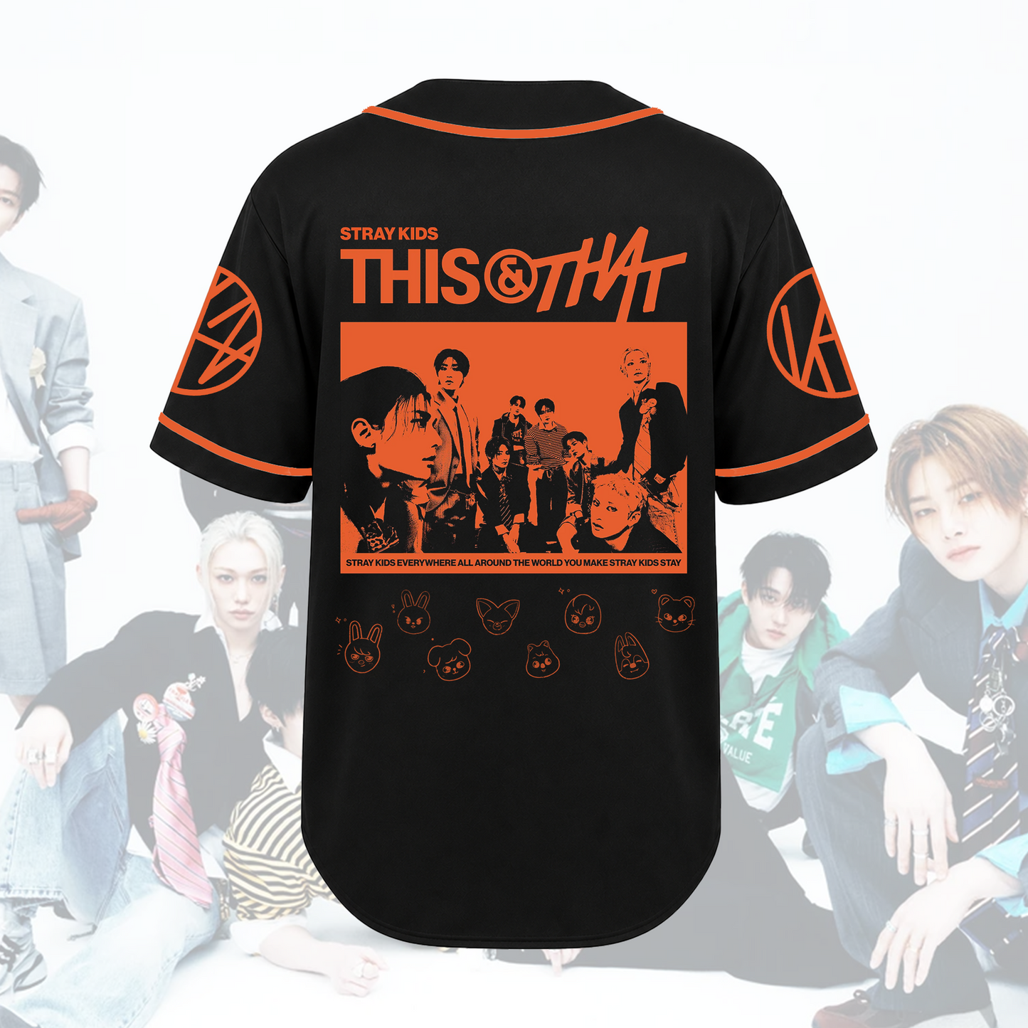 Stray Kids This & That Concept Baseball Jersey STAY Aesthetic Merch Gifts