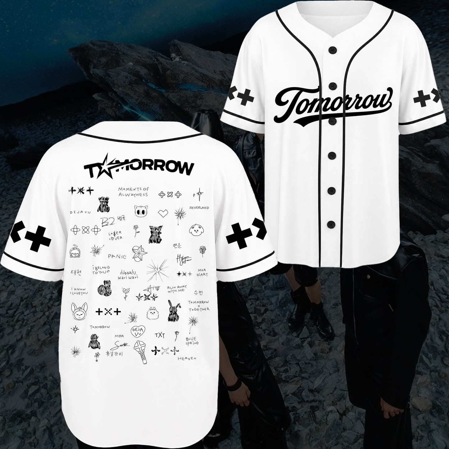 TXT Concert 2026 Tomorrow X Togehter Moments Baseball Jersey Fan Edition