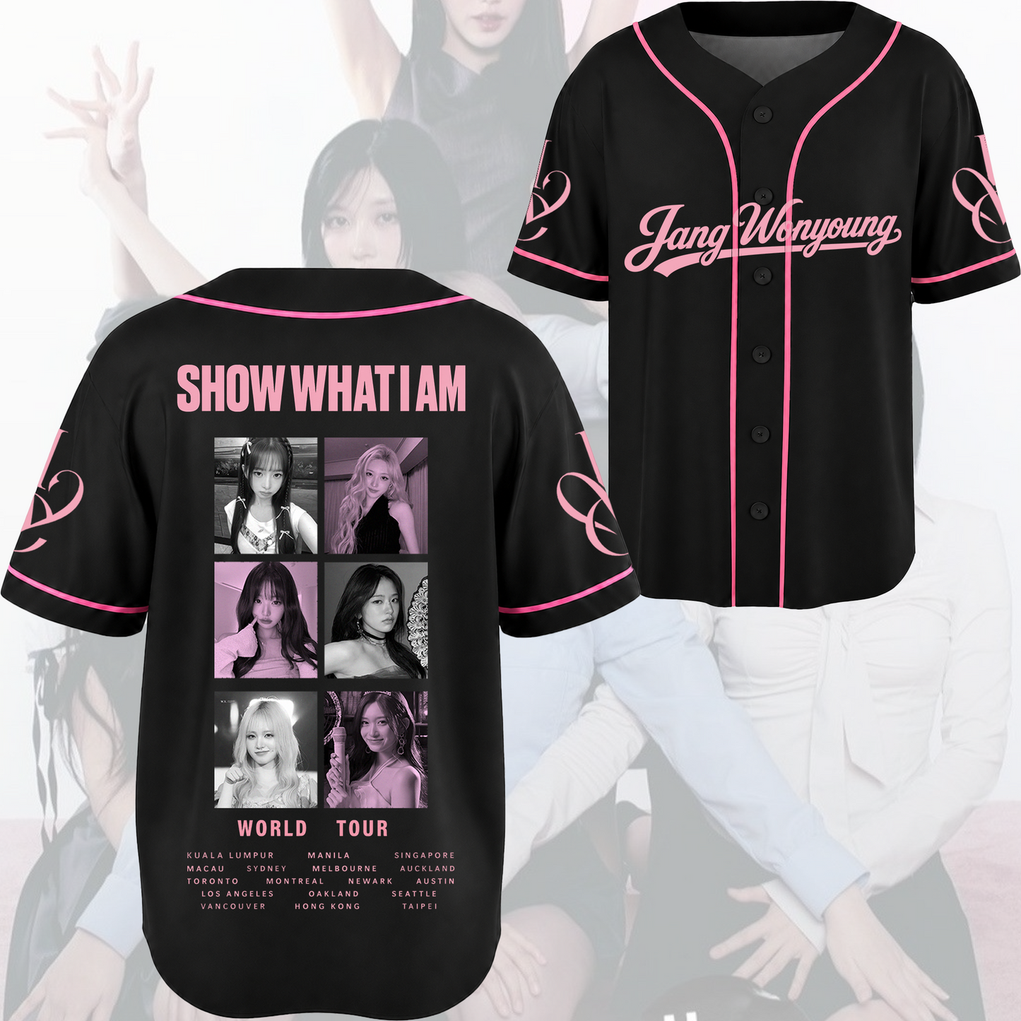 Amour Lady Ive Show What I AM  World Tour Baseball Jersey Fan Editon