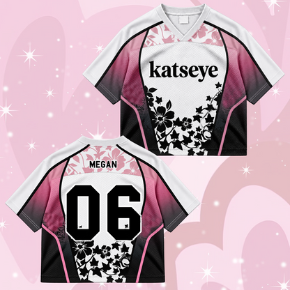 KATSEYE Wild Tour Sporty Purple Mixed Mesh Jersey für EYEKONS