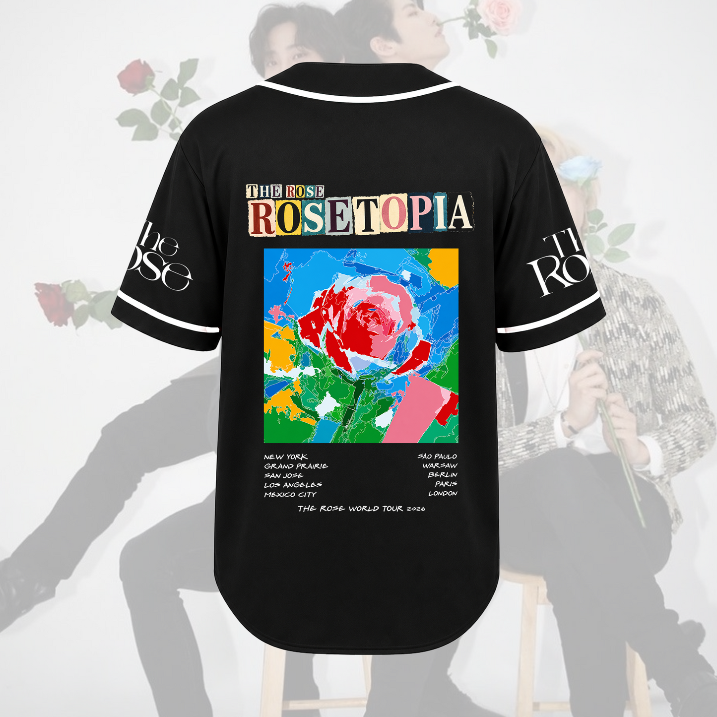 The Rose Map  2026 World Tour Baseball Jersey Gift For Fans