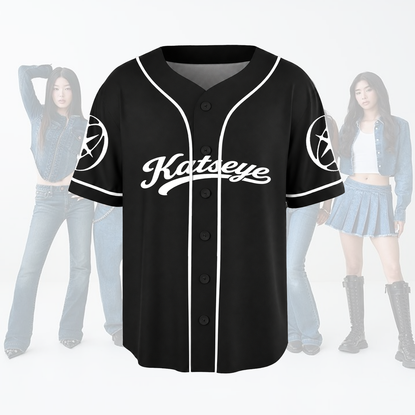 KATSEYE  The Wild World Tour Baseball Jersey Aesthetic Star Fan Edition