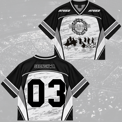 ATEEZ Golden Hour Part 5 Mixed Mesh Jersey Fan Edition (Bad)
