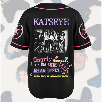 Eyekons Katseye The Wildworld Tour Baseball Jersey Fan Edtion
