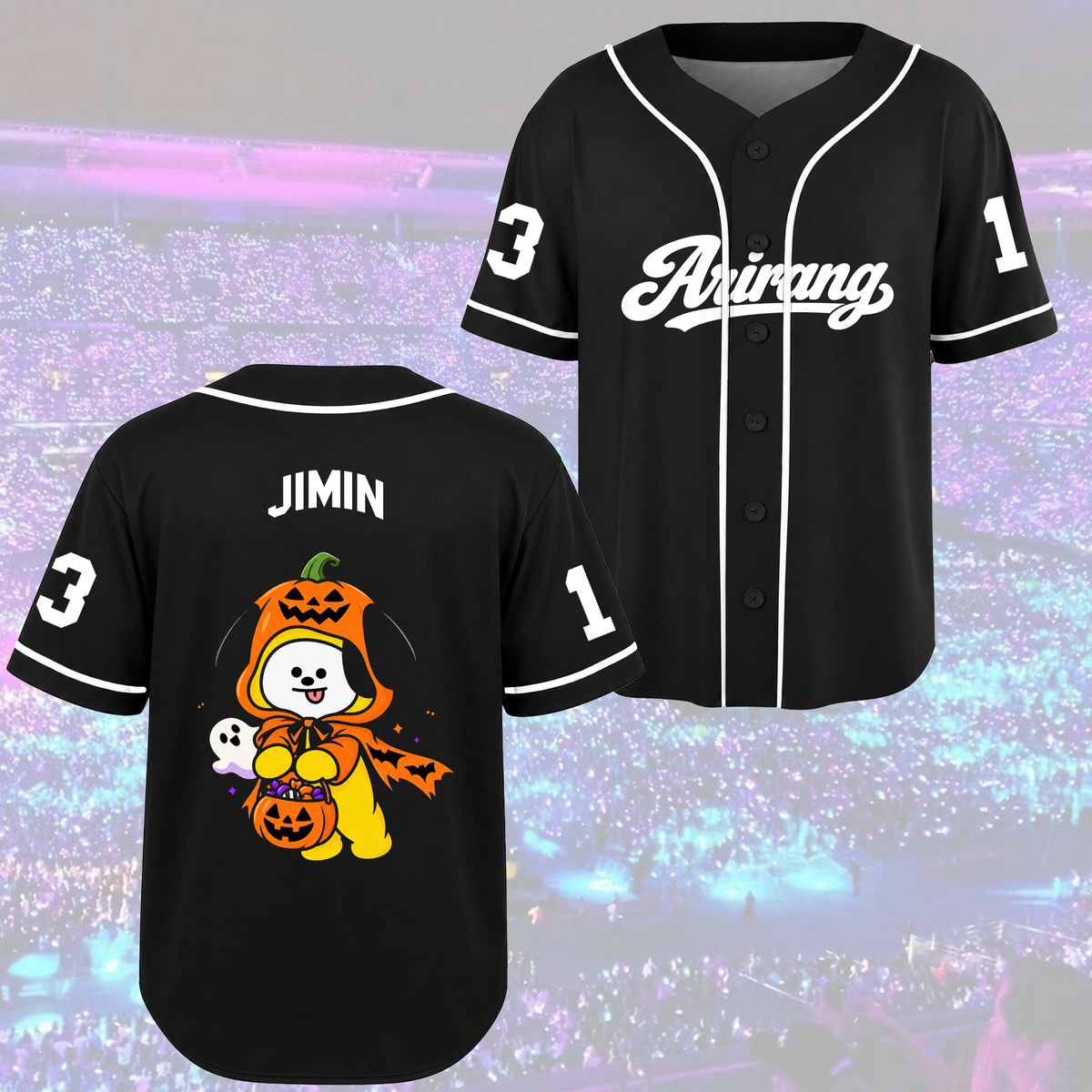 Arirang Army Club All Members Spooky Halloween Baseball Jersey For Bias