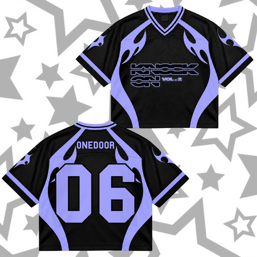Vivid Knock On Onedoor Club All Members Cyber Grunge Mixed Mesh Jersey For Onedoor