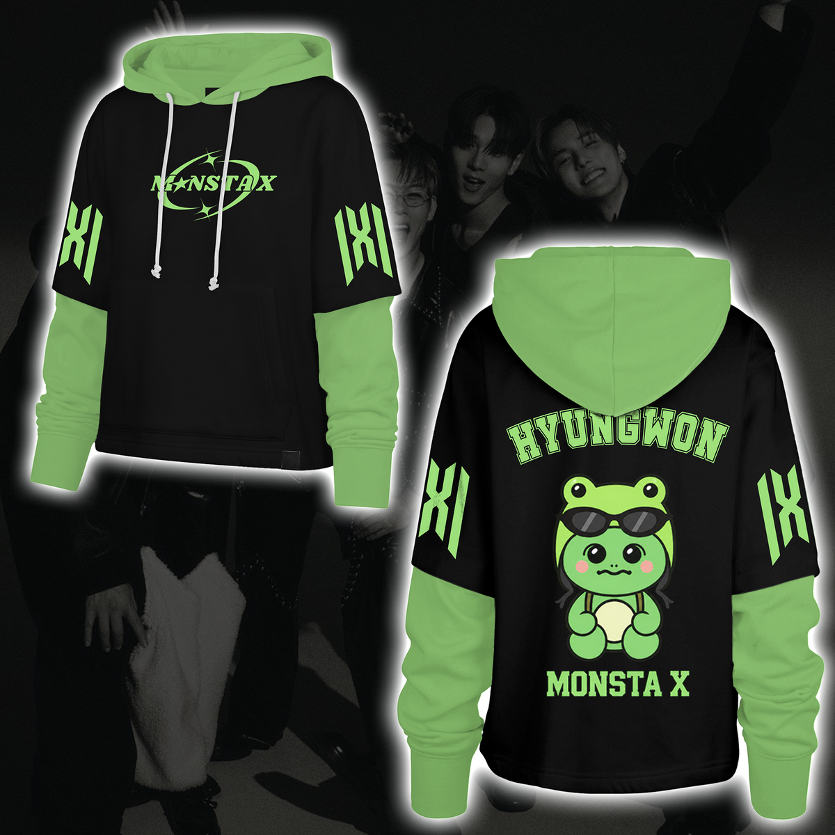 Spooky Stray Kids Wolf Chan Shortstop Hoodie Halloween-Geschenk für Fans