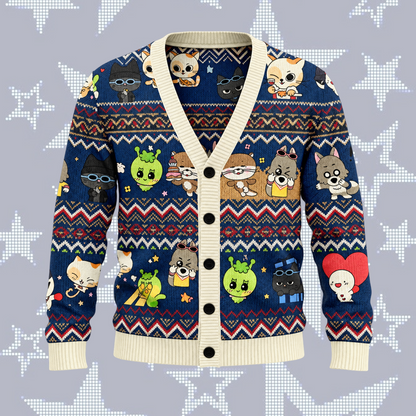 Cozy BOYNEXTDOOR Mascot Cardigan For Onedoor