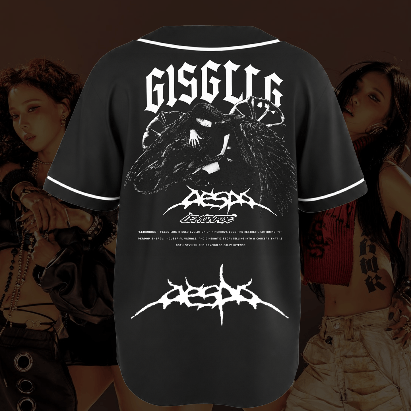 Aespa Giselle Lemonade Album Baseball Jersey Fan Edition