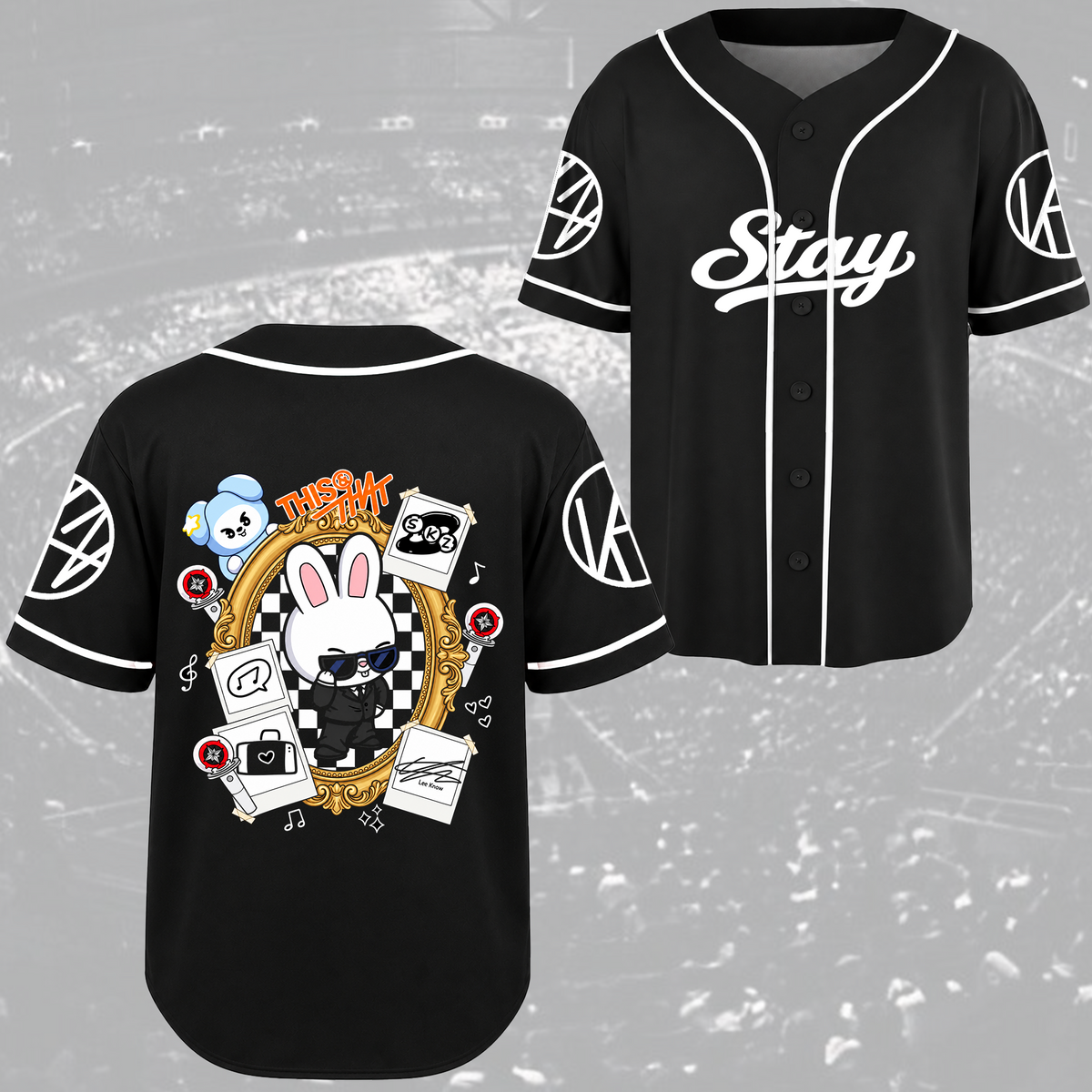 Adorable This & That Stray Kids Club Skzoo Streetwear Baseball Jersey For Stay