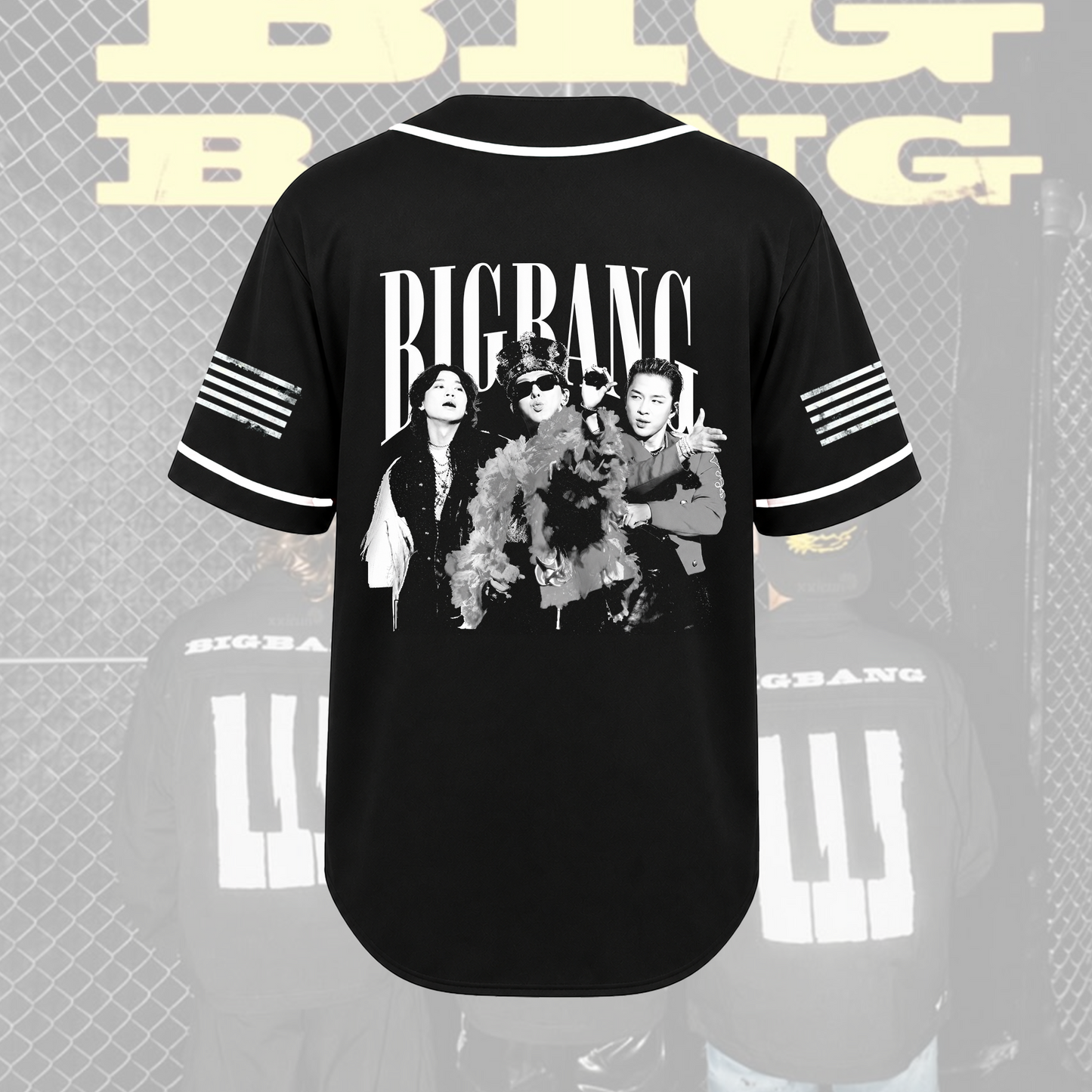 Vintage BIGBANG Baseball Jersey 20th World Tour Gift For Fans