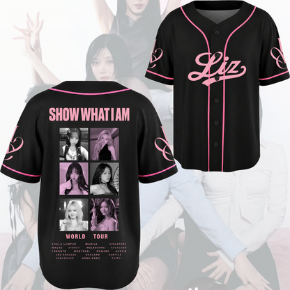 Amour Lady Ive Show What I AM  World Tour Baseball Jersey Fan Editon