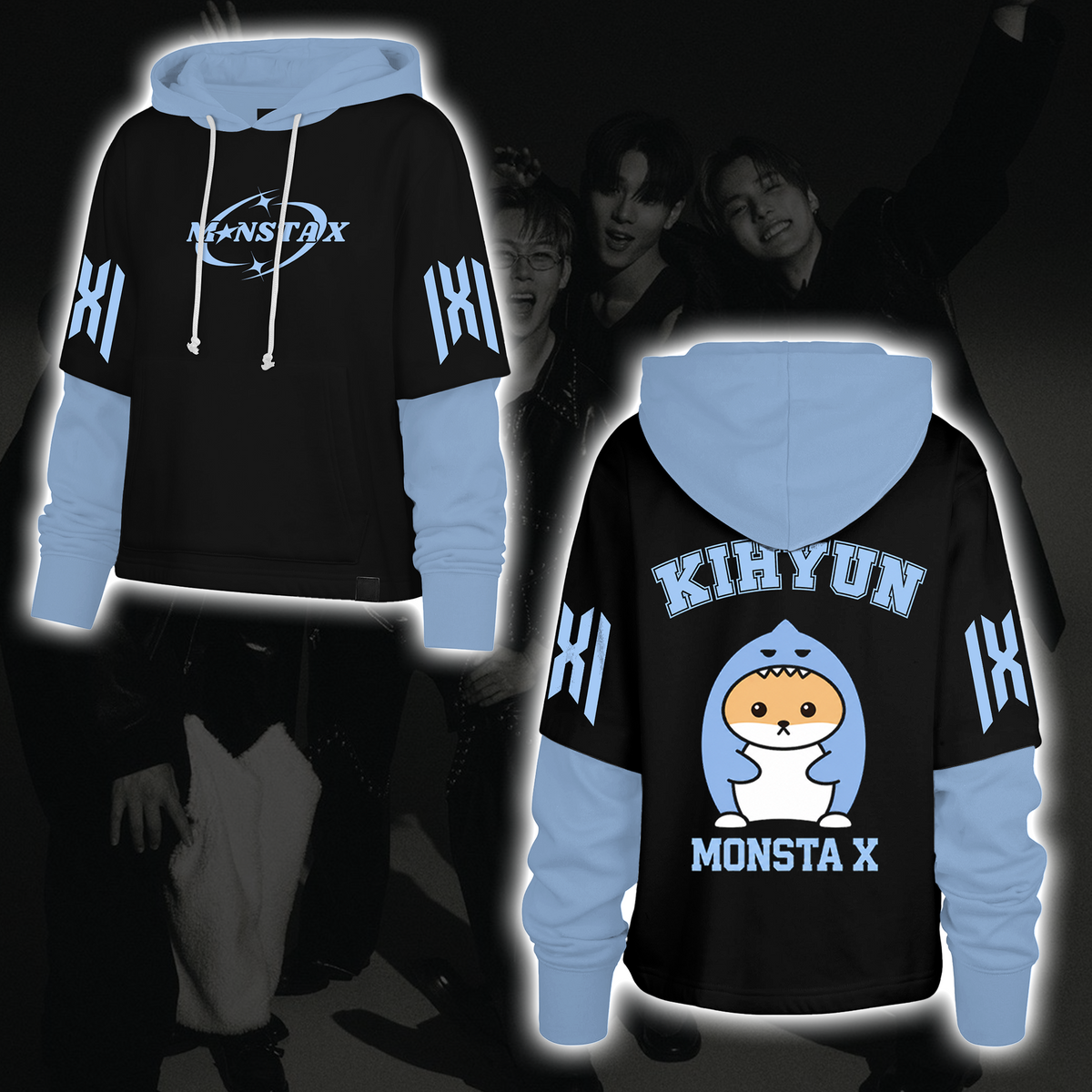 Spooky Stray Kids Wolf Chan Shortstop Hoodie Halloween-Geschenk für Fans