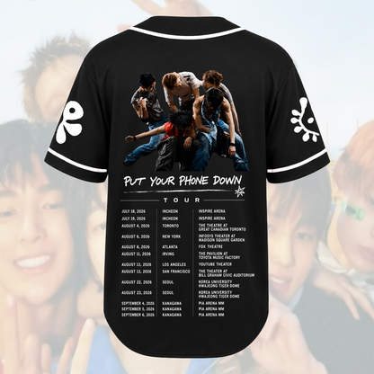 Exclusive Cortis Put Your Phone Down Tour Baseball Jersey