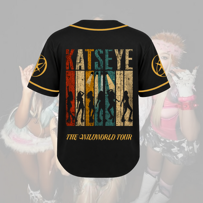 KATSEYE Vintage-Baseballtrikot im Distressed-Look – Geschenk für Fans