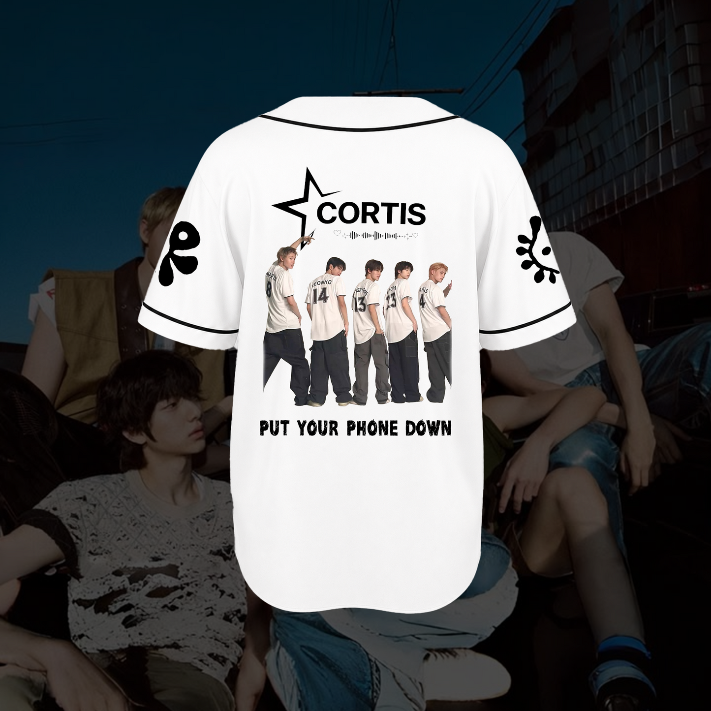 CORTIS Tour Baseball Jersey Put Your Phone Down Concert Outfit Gift For Fans