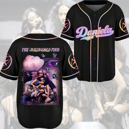 Glow Katseye The Wildworld Tour 2026 Baseball Jersey Fan Edtion